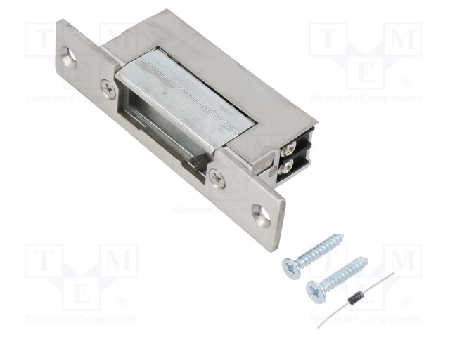 ELEKTROMAGNEETTINEN LUKKO - 12VDC - 25MM - Sähkölukot - QOLTEC-52457 - 1