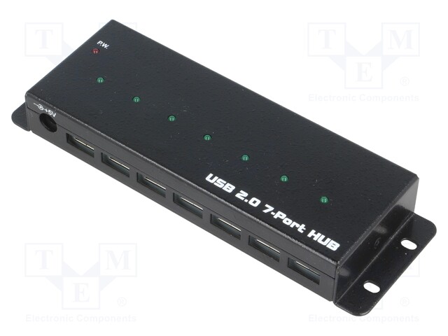 USB HUB - DC,USB A-PISTORASIA X7,USB B-PISTORASIA - 5GBPS - Tietokonetarvikkeet - muut - UA0317 - 1