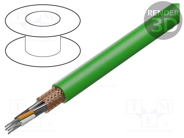 JOHTO - ETHERLINE® CAT.7,S/FTP - 4X2X23AWG - 7 - RAUTACU - PUR - Teollisuuden Ethernet-kaapelit - ETH-2170607 - 1