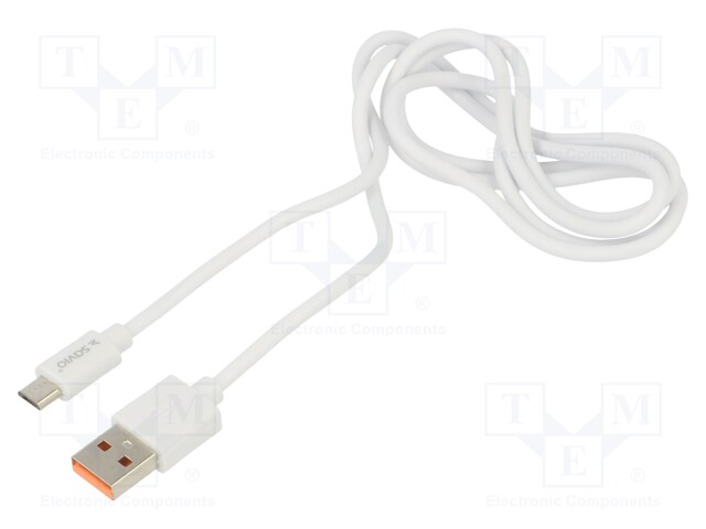 KAAPELI - USB 2.0 - USB A PISTOKE,USB B MIKROPISTOKE - 1M - 480MBPS - USB kaapelit ja adapterit - SAVKABELCL-127 - 1