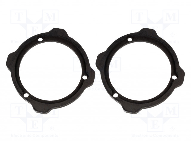 KAIUTTIMEN KOROKERENGAS - MDF - 130MM - AUDI - KYLLÄSTETTY - 2KPL - Kaiuttimen MDF soviterenkaat - D.MDF.AUDI07 - 1