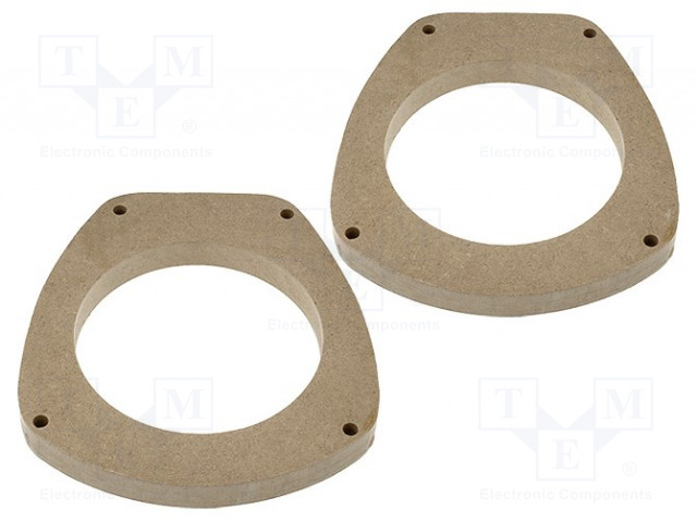 KAIUTTIMEN KOROKERENGAS - MDF - 130MM - HONDA - KYLLÄSTETTY,MAALATTU - 2KPL - Kaiuttimen MDF soviterenkaat - MDF-D.07 - 1