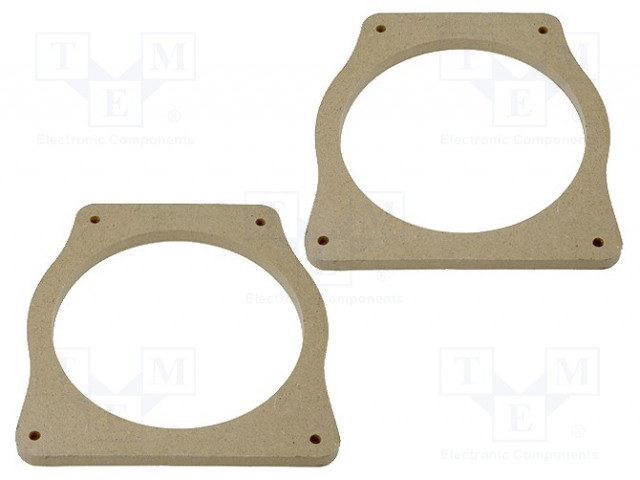 KAIUTTIMEN KOROKERENGAS - MDF - 165MM - MITSUBISHI - KYLLÄSTETTY,MAALATTU - 2KPL - Kaiuttimen MDF soviterenkaat - MDF-D.37 - 1