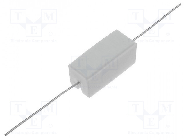 VASTUS: TEHO-OHM - SEMENTTI - THT - 5W - ±5% - Ø0,8X35MM - Tehovastukset - CRL5W-R27 - 1