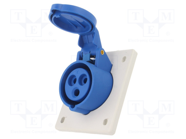 KOJELIITIN RUNKO NAARAS - 16A - 400VAC - IEC 60309 - IP44 - AC liittimet ja rungot - PB.1927 - 1