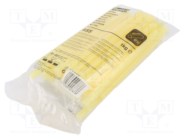 KUUMALIIMA - Ø: 12MM - PIT: 190MM - SIDONTA: 30S - LÄMP: 170÷190°C - Kuumaliima ja kuumailma työkalut - RAP-40302787 - 1