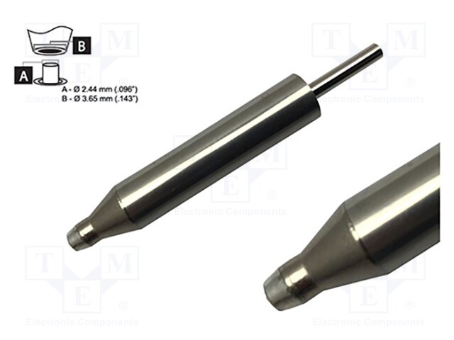 KÄRKI: JUOTTEENPOISTOKOLVEILLE - 2,41X3,63MM - 471°C - SMARTHEAT® - Suuttimet juotteen poistoon - DCP-CN7 - 1