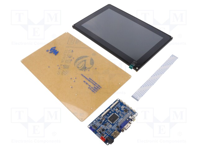 LCD NÄYTTÖ - GRAAFINEN - 1024X600 - 265X170MM - 10,1" - 12VDC - HDMI,USB - Graafiset LCD-näytöt - WSH-11557 - 1