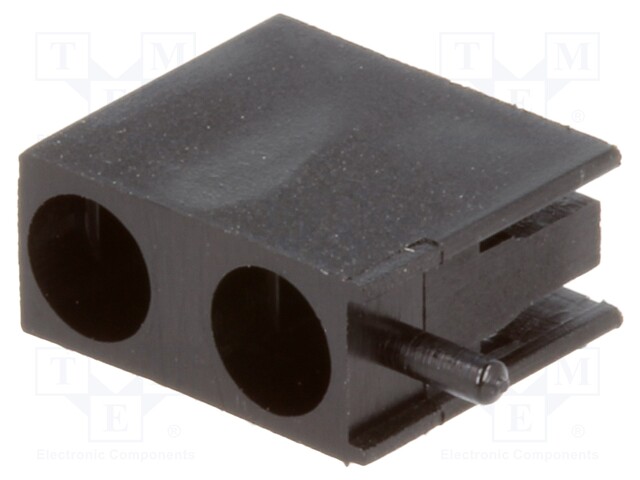 LED-DIODIN KOTELO - 3MM - POLYAMIDI - KULMAMALLI - MUSTA - UL94V-2 - LEDkaulukset - FIX-LEK-307 - 1