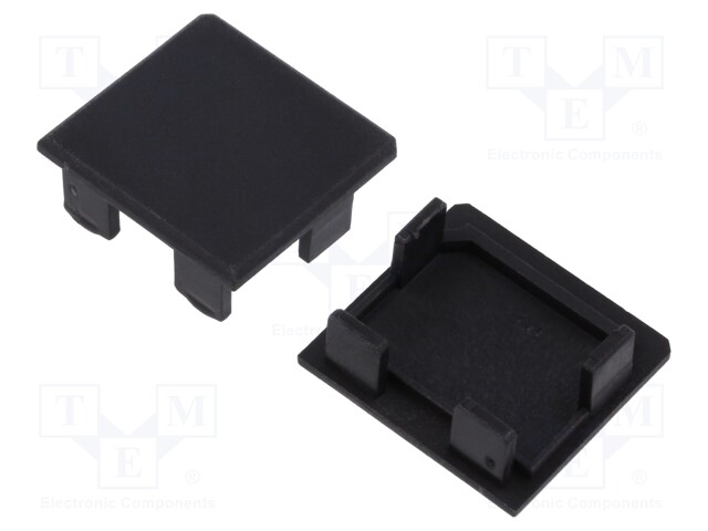 LED PROFIILIN PÄÄTYPALA - MUSTA - LIPOD - Profiilit LED nauhoille - K-C24004C07 - 1