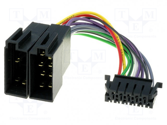 LIITIN - ISO - JVC - PIN: 11 - Radiopaneelien liittimet - ZRS-37 - 1