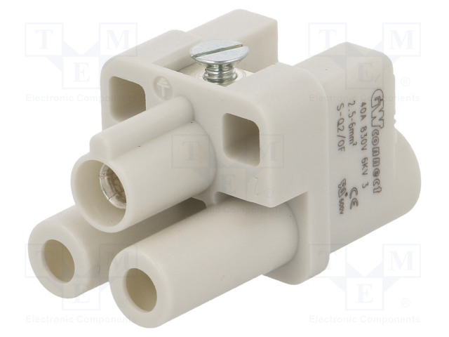 HDC-LIITTIMEN SISÄOSA - NAARAS - GWCONNECT - PIN: 3 - 40A - 400V - GWconnect liittimet - MX-93601-0427 - 1