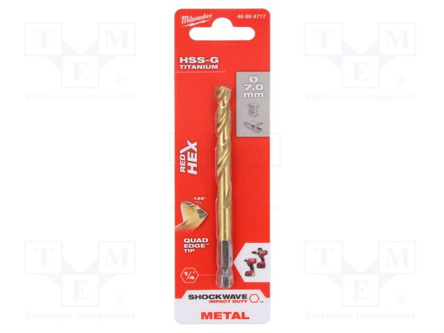 METALLIPORANTERÄ,ISKUVAIKUTUS - Ø: 7MM - Metalliporanterät - MW-48894717 - 1