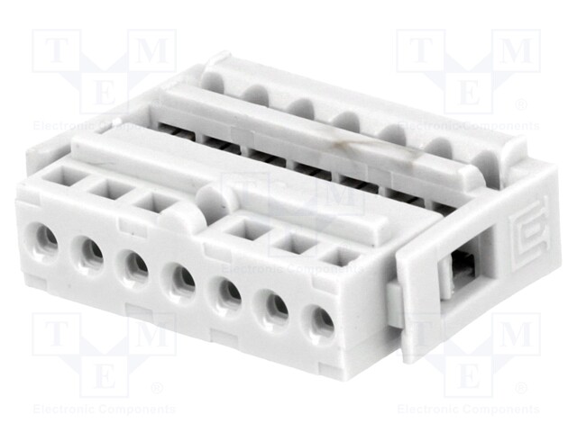 LIITIN: IDC - PISTOKE - NAARAS - PIN: 7 - IDC - THT - 2,54MM - 1X7 - 2,54MM - IDC liittimet - N1607 - 1