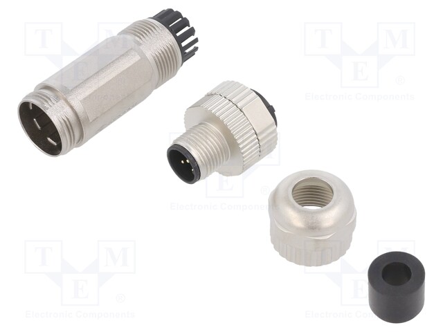 PISTOKE - M12 - PIN: 5 - UROS - A-KOODI-DEVICENET / CANOPEN - JOHTOON - M12 liittimet - SM12-CVC-A5M-1B7 - 1