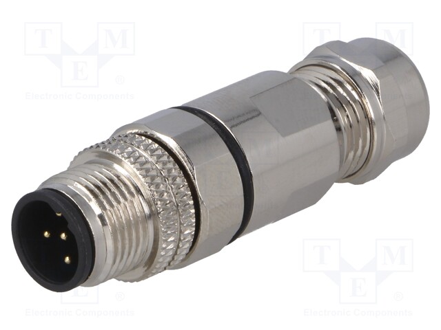 PISTOKE - M12 - PIN: 5 - UROS - B-KOODI-PROFIBUS - JOHTOON - JUOTETTAVA - M12 liittimet - SM12-CVC-B5M-1B7 - 1