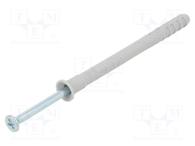 PLASTIC ANCHOR - WITH SCREW - 8X100 - ZINC-PLATED STEEL - N - 50PCS. - Ruuvit - muut - FISCHER-50357 - 1