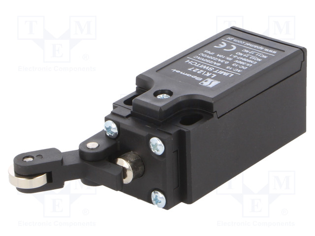 RAJAKYTKIN - RULLALLA VARUSTETTU KULMAVIPU - NO + NC - 5A - IP65 - Rajakytkimet - LK-227 - 1