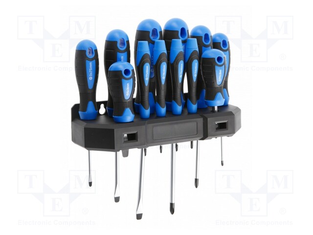 SCREWDRIVER: UNIVERSAL-SET - PHILLIPS,SLOT - FEATURES: MAGNETIC - Ruuvimeisselit ja sarjat - HT1S097 - 1
