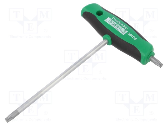 WRENCH: TORX® - TX30 - OVERALL LEN: 182MM - WORKING PART LEN: 150MM - Kuusiokolo- ja TORX avaimet - WIHA.26177 - 1