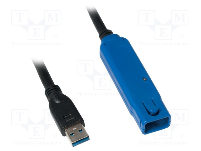 USB-TOISTIN - USB 3.0 - USB A RASIA,USB A PISTOKE MUSTA - USB kaapelit ja adapterit - UA0177 - 1