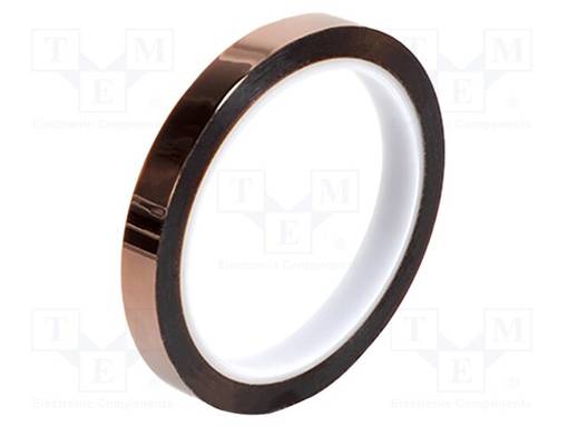 NAUHA: KORKEAN LÄMPÖTILAN KESTÄVÄ - PAKS.: 0,07MM - ORANSSINKELTAINEN - W: 12MM - Piirilevykemikaalit - JBC-PH217 - 1