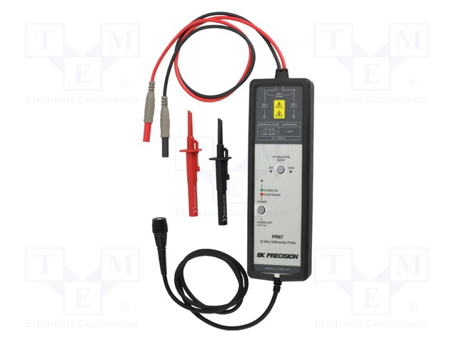 MITTAPÄÄ: OSKILLOSKOOPPIA VARTEN - 30MHZ - 20: 1,200: 1 - 140V,1,4KV - Oskilloskooppien mittapäät - PR67 - 1