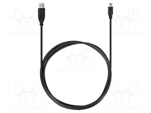MITT.VARUST: USB JOHTO - MUSTA - USB A,USB MINI - 2000MM - Kosteusmittarit - TESTO-04490047 - 1