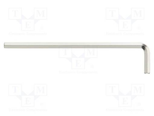 WRENCH: HEX KEY - HEX 5MM - OVERALL LEN: 163MM - PLATING: NICKEL - Kuusiokolo- ja TORX avaimet - WIHA.01207 - 1