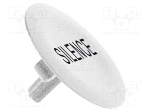 NÄPPÄIMEN LINSSI - 22MM - HARMONY XB4 - NÄPPIMEN VÄRI: VALKOINEN - Taulukytkimien lisävarusteet - ZBA147 - 1