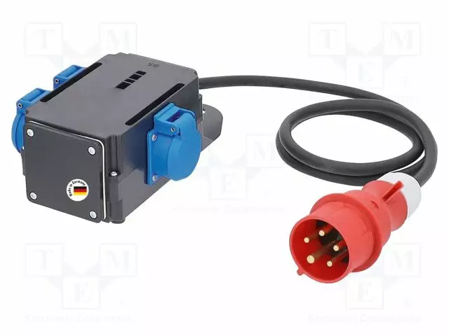 KOJEISTO - 3G1,5MM2 - 1,5M - KUMI - MUSTA - PISTORAS.MÄÄRÄ: 3 - 16A - MIXO - Jatkojohdot ja -haaroittimet - AS-60527 - 1