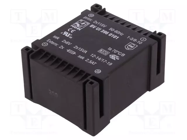 MUUNTAJA - 30VA - 115VACX2 - 7,5V - 7,5V - 2A - 2A - PCB - BVUI - Piirilevymuuntajat - BVUI3960187 - 1