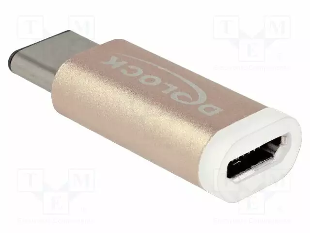 ADAPTERI - USB 2.0,USB 3.1 GEN 1 - LIITTIMEN VÄRI: KULTA - USB kaapelit ja adapterit - DELOCK-65677 - 1