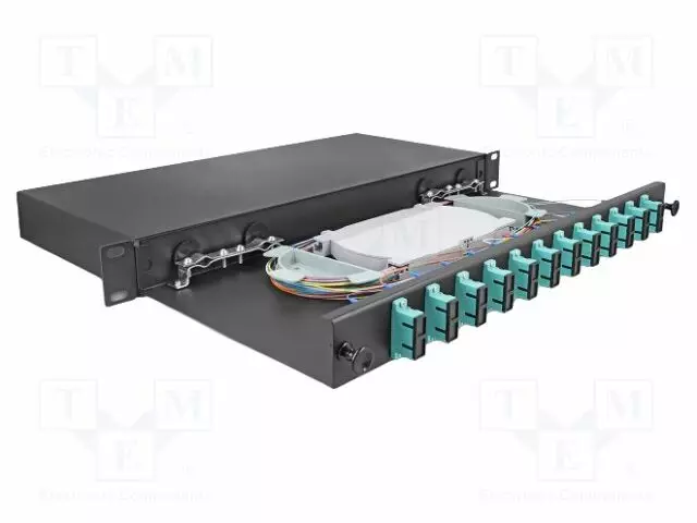 PATCH-VALOKUITUPANEELI - SC DUPLEX - DUPLEX,RACK - MUSTA - RACK 19" - Tietokonetarvikkeet - muut - DELOCK-67007 - 1