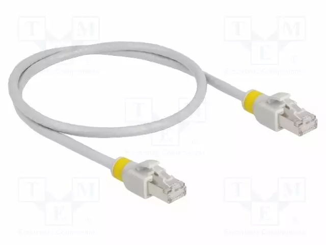 PATCH KAAPELI - S/FTP - CAT: 6A - RJ45-PISTOKE,MOLEMMIN PUOLIN - 0,5M - RJ45 Ethernet kaapelit - DELOCK-80117 - 1