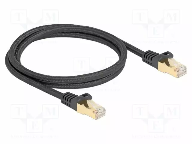 PATCH KAAPELI - S/FTP - CAT 6A - RJ45-PISTOKE,MOLEMMIN PUOLIN - 1M - RJ45 Ethernet kaapelit - DELOCK-80317 - 1
