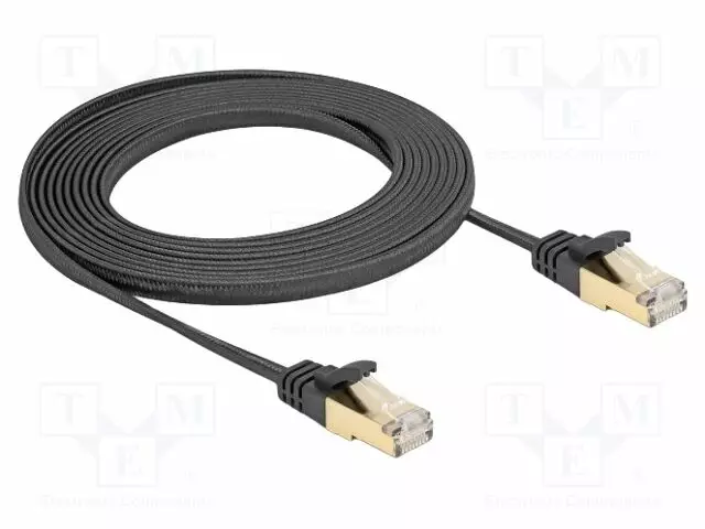 PATCH KAAPELI - U/FTP - CAT: 6A - RJ45-PISTOKE,MOLEMMIN PUOLIN - 3M - RJ45 Ethernet kaapelit - DELOCK-80327 - 1