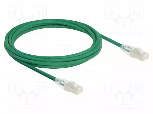 PATCH KAAPELI - U/FTP - CAT 6A - RJ45-PISTOKE,MOLEMMIN PUOLIN - 3M - LSZH - RJ45 Ethernet kaapelit - DELOCK-80367 - 1