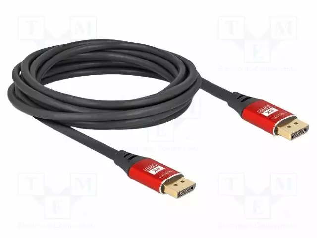 KAAPELI - DISPLAYPORT-PISTOKE,MOLEMMIN PUOLIN - DISPLAYPORT 1.4 - HDMI, DVI, DisplayPort johdot - DELOCK-80607 - 1
