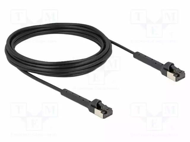 PATCH KAAPELI - U/FTP - CAT 6A - RJ45-PISTOKE,MOLEMMIN PUOLIN - 5M - LSZH - RJ45 Ethernet kaapelit - DELOCK-80937 - 1