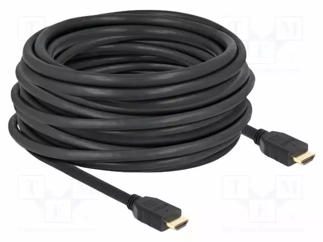 KAAPELI - HDMI-PISTOKE,MOLEMMIN PUOLIN - HDMI 2.1 - PIT: MUSTA - HDMI, DVI, DisplayPort johdot - DELOCK-82007 - 1