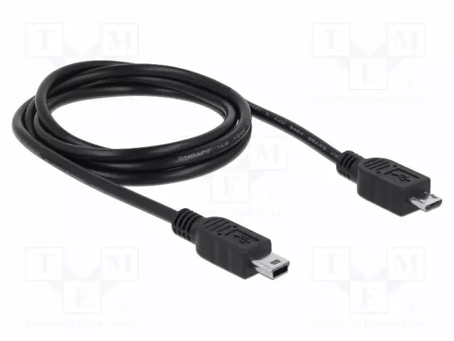 KAAPELI - USB 2.0 - USB B MIKROPISTOKE,USB B PIENOISPISTOKE - 1M - USB kaapelit ja adapterit - DELOCK-83177 - 1