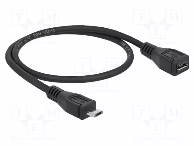 KAAPELI - USB 2.0 - USB B MICRO NAARASLIITIN,USB B MIKROPISTOKE - USB kaapelit ja adapterit - DELOCK-83567 - 1