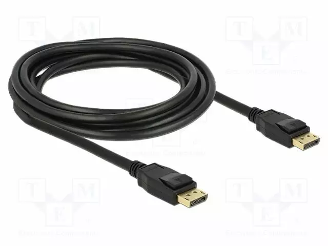 KAAPELI - DISPLAYPORT-PISTOKE,MOLEMMIN PUOLIN - DISPLAYPORT 1.2 - HDMI, DVI, DisplayPort johdot - DELOCK-83807 - 1