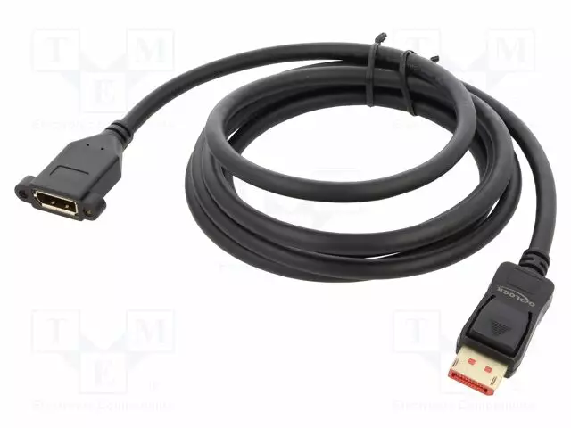 KAAPELI - DISPLAYPORT-PISTORASIA,DISPLAYPORT-PISTOKE - PIT: 2M - HDMI, DVI, DisplayPort johdot - DELOCK-87097 - 1
