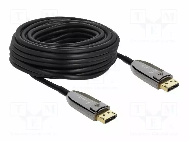 KAAPELI - DISPLAYPORT-PISTOKE,MOLEMMIN PUOLIN - TPU - PIT: - HDMI, DVI, DisplayPort johdot - DELOCK-87117 - 1