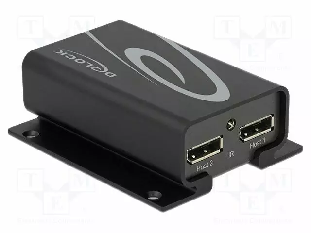 SWITCH - DISPLAYPORT 1.2A - 4K,UHD 2160P - MUSTA - METALLI - HDMI, DVI, DisplayPort johdot - DELOCK-87697 - 1