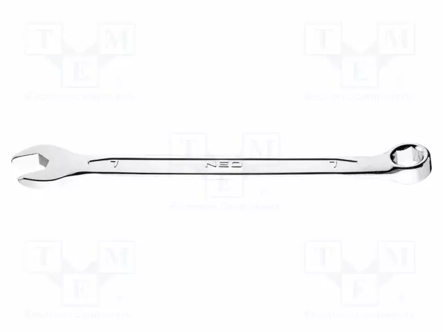 WRENCH: COMBINATION SPANNER - 6-ANGLES,DOUBLE-SIDED - 7MM - L: 110MM - Vääntötyökalut ja kiintolenkit - NEO-09-407 - 1