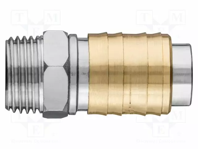 QUICK CONNECTION COUPLING - BRASS - APPLICATION: FOR COMPRESSOR - Pneumatiikkatyökalut ja tarvikkeet - NEO-12-637 - 1