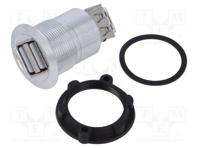 ADAPTERI - USB A-PISTORASIA X2,MOLEMMIN PUOLIN - USB 2.0 - 1÷10MM - USB liittimet - USB-07 - 1